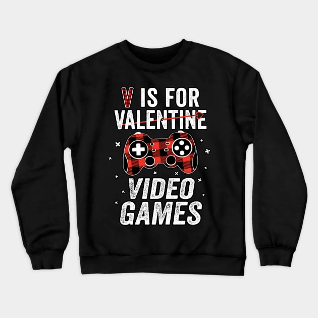 v is for video games Crewneck Sweatshirt by the.happynista